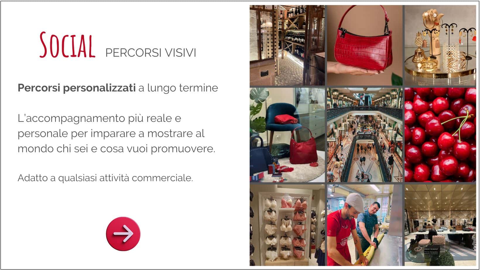 percorsi visivi social personalizzati